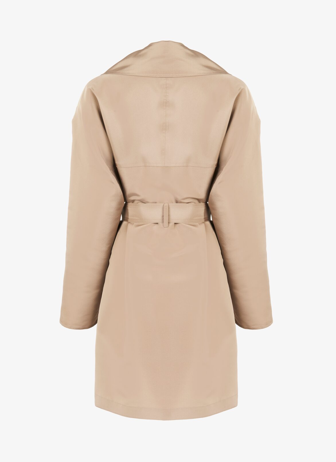 Alaïa Edition 1992 Belted Silk Faille Short Trench ALAÏA SANDY ALAÏA EDITION 1992 BELTED SILK FAILLE SHORT TRENCH